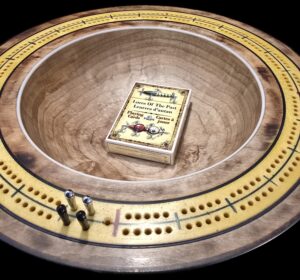 Silver Maple Cribbage Bowl