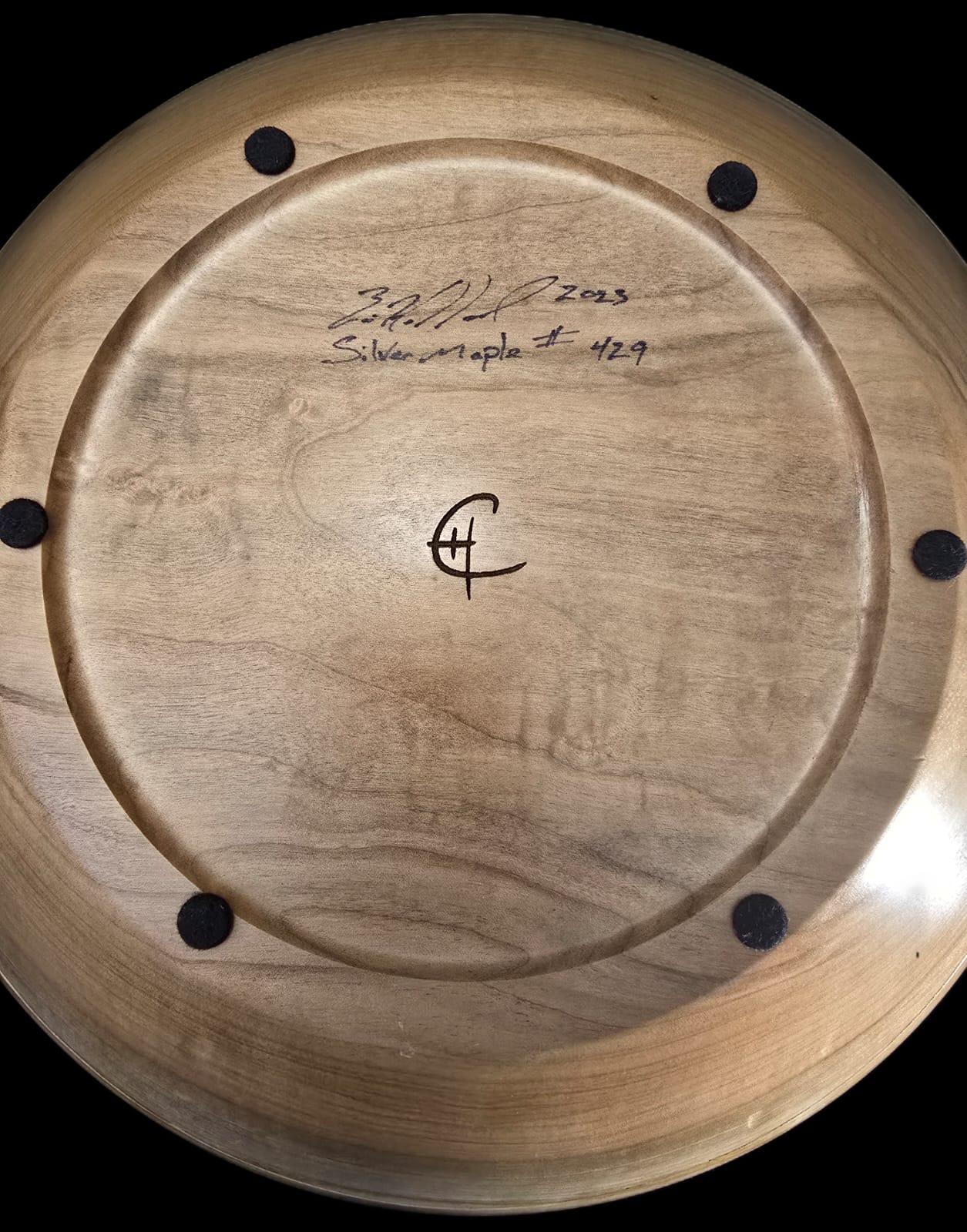 Dyed Silver Maple Cribbage Bowl - Image 6